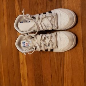 Men’s Adidas Top Ten High Top Sneakers red, white and blue